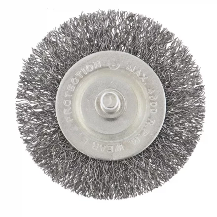 Щетка для дрели 60 мм плоская со шпилькой витая проволока  СИБРТЕХ 744467 купить в Ноябрьске