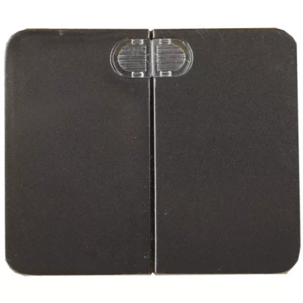 Выключатель СВЕТОЗАР "ГАММА" с подсветкой, двухклавишный, без вставки и рамки, цвет темно-серый металлик, 10A/~250B SV-54135-DM купить в Ноябрьске