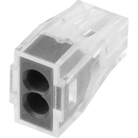 Клемма СВЕТОЗАР соединительная, 2-х проводная, 400В, 24А, 0,75-2,5мм2, 2шт 49170-2 купить в Ноябрьске