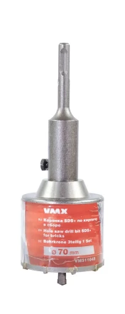 Коронка SDS+ ф70 мм по кирпичу в сборе VMX 511048 купить в Ноябрьске