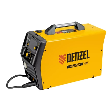 Аппарат инвертор. полуавтомат. cварки Denzel IMIG-205SDR, 200 А, ПВ 60%, катушка 5 кг купить в Ноябрьске