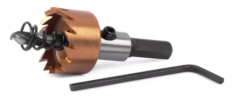 HSS-TiN коронка MESSER  25мм с центр. сверлом и толкающей пружиной для  лист. материала  до 2 мм ц/х купить в Ноябрьске
