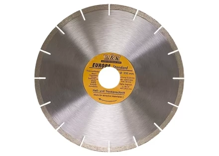 Диск алмазный отрезной сегментный 115 х 22,2 мм сухая резка EUROPA Standard SPARTA 73161 купить в Ноябрьске