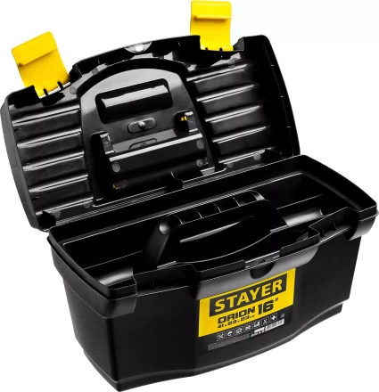 Ящик для инструмента &quot;ORION-16&quot; пластиковый, STAYER 38110-16_z03 купить в Ноябрьске