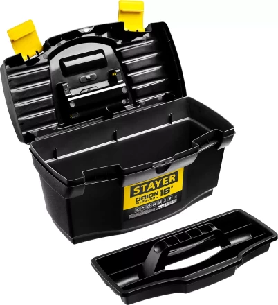 Ящик для инструмента &quot;ORION-16&quot; пластиковый, STAYER 38110-16_z03 купить в Ноябрьске