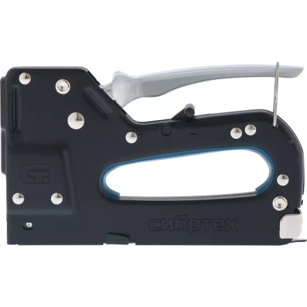 Степлер мебельный металлический регулируемый тип скобы 53, 4-14 мм СИБРТЕХ 40101 купить в Ноябрьске