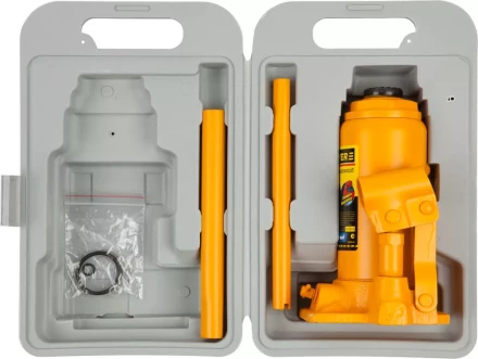 Домкрат STAYER &quot;PROFI&quot; гидравлический бутылочный, в кейсе, 8т, 200-385мм 43160-8-K купить в Ноябрьске