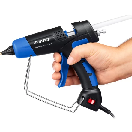 ЗУБР 200, d 11 мм, 20 г/мин, электрический термоклеевой пистолет, Профессионал (06852-11) купить в Ноябрьске