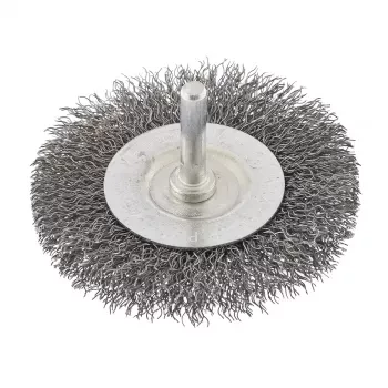 Щетка для дрели 75 мм плоская со шпилькой витая проволока  СИБРТЕХ 744487 купить в Ноябрьске