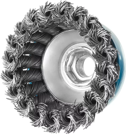 ЗУБР &quot;ПРОФЕССИОНАЛ&quot;. Щетка чашечная для УШМ, плетеные пучки стальной проволоки 0,5мм, 65ммхМ14 35275-065_z02 купить в Ноябрьске