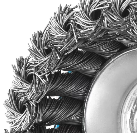 ЗУБР &quot;ПРОФЕССИОНАЛ&quot;. Щетка чашечная для УШМ, плетеные пучки стальной проволоки 0,5мм, 65ммхМ14 35275-065_z02 купить в Ноябрьске