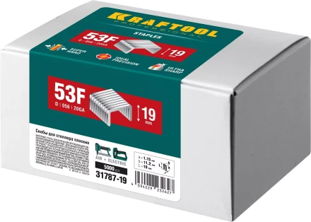 Скобы тип 20GA (53F / D / 056) 5000 шт 31787-19 купить в Ноябрьске