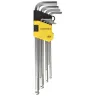 Набор STAYER Ключи "MASTER" имбусовые длинные с шариком, Cr-V, сатинир. покрытие, пластик. держатель, HEX 1,5-10мм, 9 пр 2741-H9-2 купить в Ноябрьске
