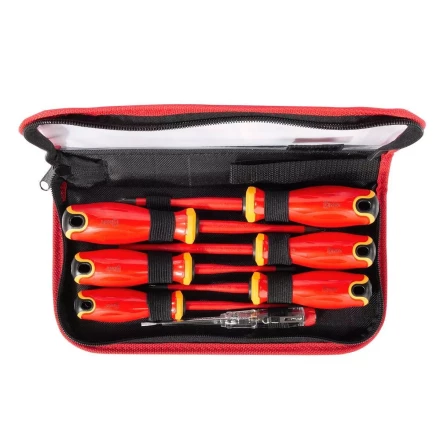 Набор диэлектрических отверток КВТ VDE НИО-2207 PZ/FL сталь S2, профиль SL, PH, PZ/FL, 7 шт. (103018) купить в Ноябрьске