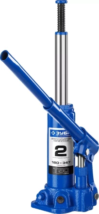 Домкрат гидравлический бутылочный T50, 2т, 180-347мм, ЗУБР Профессионал 43060-2 43060-2_z01 купить в Ноябрьске