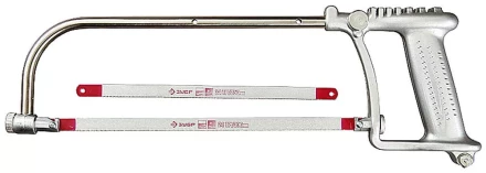 Набор ЗУБР Ножовка &quot;СОЮЗ&quot; многоф. 3-в-1: по металлу, кафелю, стеклу, приспособ. для отлома, в компл 2 полотна по металлу 4-15727 купить в Ноябрьске