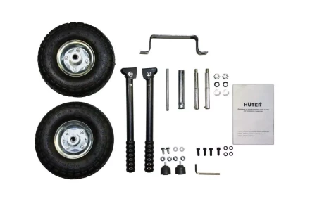 Комплект колёс и ручек для бензогенераторов DY6500, DY8000, DY9500, DY11000 L / LX / LX-3 / LXA / LXW Huter купить в Ноябрьске