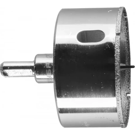 Коронка ЗУБР алмазная в сборе по кафелю, керамике с центрирующим сверлом и имбусовым ключом, зерно 60, 60мм 29850-60 купить в Ноябрьске