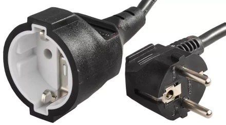 Удлинитель-шнур, 15 м, 2200 Вт, 1 гнездо, ПВС 3x1 мм2, СВЕТОЗАР SV-55013-15 купить в Ноябрьске