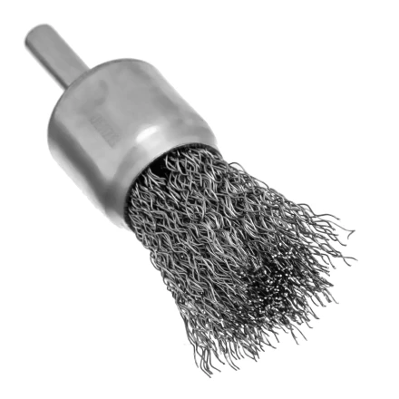 Набор щеток для дрели, 1 Плоская 50мм, 2 Чашки 25-50мм, шпилька, нерж. вит. проволока Denzel 74491 купить в Ноябрьске