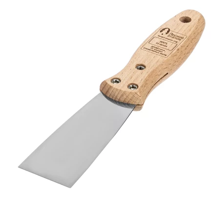 Шпательная лопатка из нержавеющей стали, 40 мм, буковая рукоятка, EFP Matrix 85610 купить в Ноябрьске