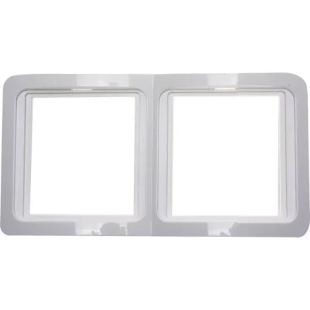 Панель СВЕТОЗАР &quot;ГАММА&quot; двойная горизонтальная, цвет белый SV-54146-W купить в Ноябрьске