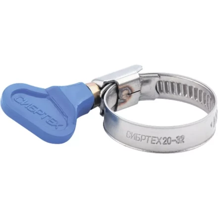 Хомуты металлические элемент крепления с формой ключа 40-60 мм 50 штук в упаковке Сибртех 47553 купить в Ноябрьске