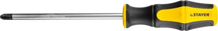 Отвертка STAYER &quot;MASTER&quot; &quot;HERCULES&quot;, Сr-V, противоскользящая рукоятка, PH3x150мм 25052-3-15_z02 купить в Ноябрьске
