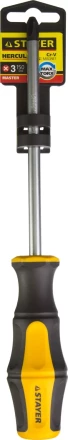 Отвертка STAYER &quot;MASTER&quot; &quot;HERCULES&quot;, Сr-V, противоскользящая рукоятка, PH3x150мм 25052-3-15_z02 купить в Ноябрьске