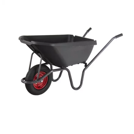 Тачка садово-строительная с пластиковым корытом грузоподъемность 175 кг объем 90 л Сибртех 68919 купить в Ноябрьске