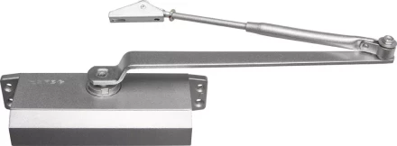 Доводчик дверной ЗУБР для дверей массой до 80 кг, цвет серебро 37910-80 купить в Ноябрьске