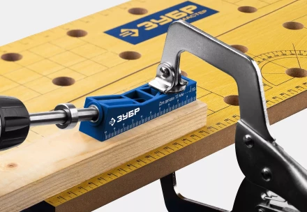 ЗУБР одно отверстие, одинарный кондуктор для глухих отверстий, Профессионал (30092) купить в Ноябрьске