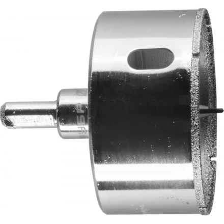 Коронка ЗУБР алмазная в сборе по кафелю, керамике с центрирующим сверлом и имбусовым ключом, зерно 60, 65мм 29850-65 купить в Ноябрьске