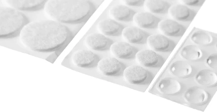 Набор STAYER &quot;COMFORT&quot;: Накладки самоклеящиеся на мебельные ножки, 98 шт, белые 40917-H98 купить в Ноябрьске