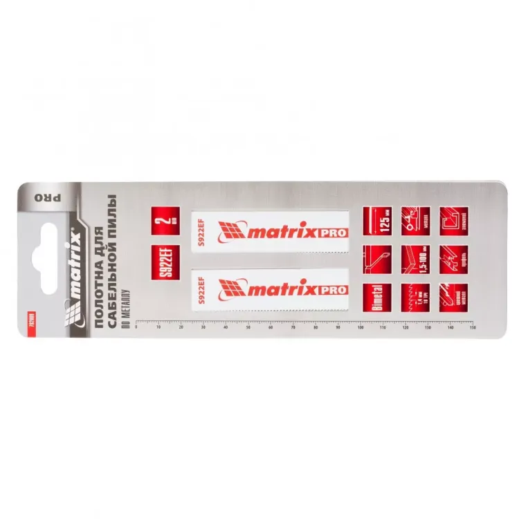 Полотна по металлу для сабельной пилы S922EF 125/1,4мм Bimetal 2 штуки PRO Matrix 782009 купить в Ноябрьске
