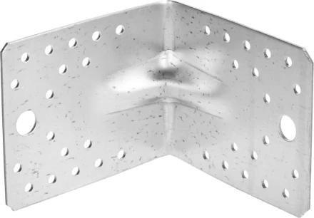 Крепежный угол ЗУБР &quot;МАСТЕР&quot; усиленный, 90х105х105мм, 20шт 310115-90-105 купить в Ноябрьске