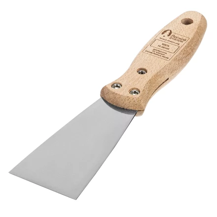 Шпательная лопатка из нержавеющей стали, 50 мм, буковая рукоятка, EFP Matrix 85611 купить в Ноябрьске