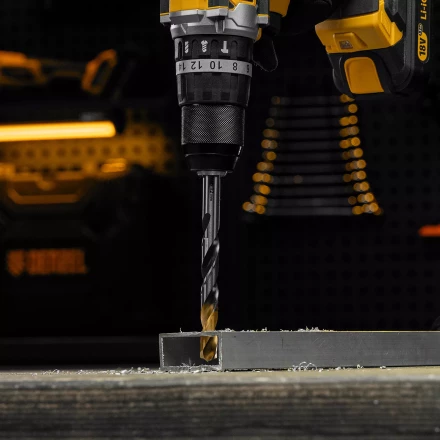 Сверло спиральное по металлу Denzel 12 x 151мм, Р6М5, Golden Tip, многогранная заточка, 718287 купить в Ноябрьске