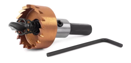 HSS-TiN коронка MESSER  28мм с центр. сверлом и толкающей пружиной для  лист. материала  до 2 мм ц/х купить в Ноябрьске