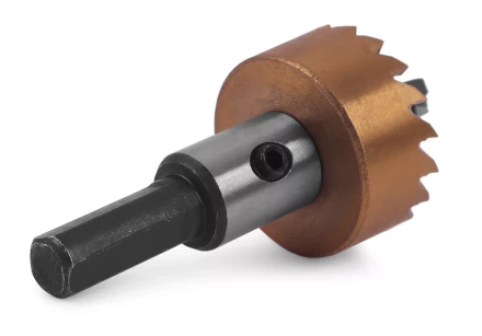 HSS-TiN коронка MESSER  28мм с центр. сверлом и толкающей пружиной для  лист. материала  до 2 мм ц/х купить в Ноябрьске