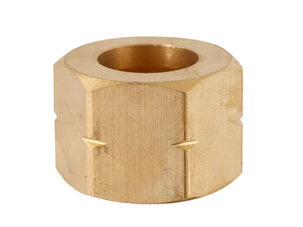 Гайка 27 СП 21,8 левая для БПО латунь Сварог купить в Ноябрьске