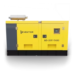 Дизельный генератор Vektor AD-20Y-T400 в шумозащитном кожухе