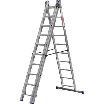 Лестница ЗУБР универсальная, трехсекционная со стабилизатором, 10 ступеней 38831-10 купить в Ноябрьске