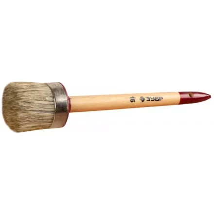 Кисть круглая ЗУБР &quot;УНИВЕРСАЛ - МАСТЕР&quot;, светлая щетина, деревянная ручка, №16, 55мм 01501-55 купить в Ноябрьске