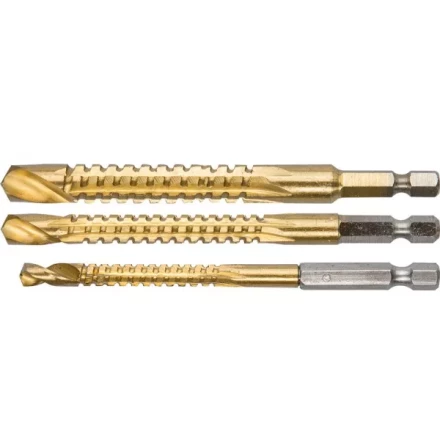 ЗУБР &quot;ЭКСПЕРТ&quot;. Набор сверл фрезеровальных по дереву и тонкому листовому металлу, шестигранный хвостовик 1/4&quot;, 6,8,10мм, 3 пред 29966-H3 купить в Ноябрьске