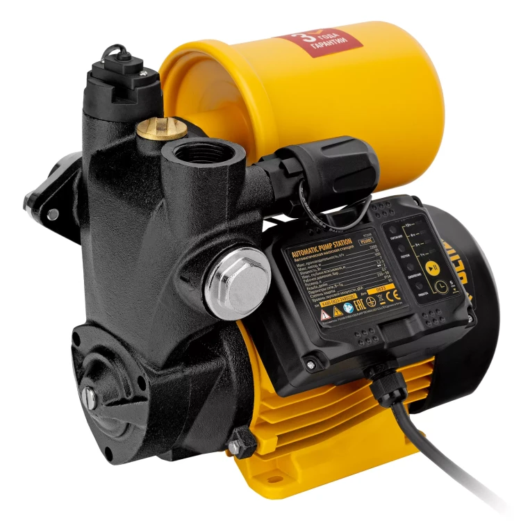Насосная станция Denzel PS500C, 500 Вт, напор 35 м, 2200 л/ч, ресивер 2 л, блок управления 97249 купить в Ноябрьске