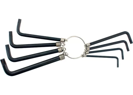 Набор ключей шестигранных имбусовых TORX  9шт:T10,15,20,25,27,30,40,45,50, оксидированные, на кольце  SPARTA 112667 купить в Ноябрьске
