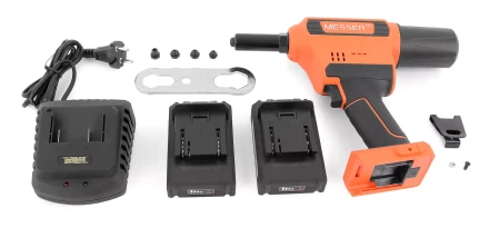 Аккумуляторный вытяжной заклепочник MESSER CQ-60025 (модель 2021 года)  от 2,4 до 6,4 мм купить в Ноябрьске