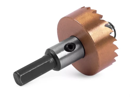 HSS-TiN коронка MESSER 30мм с центр. сверлом и толкающей пружиной для  лист. материала  до 2 мм ц/х купить в Ноябрьске