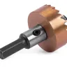 HSS-TiN коронка MESSER 30мм с центр. сверлом и толкающей пружиной для  лист. материала  до 2 мм ц/х купить в Ноябрьске
